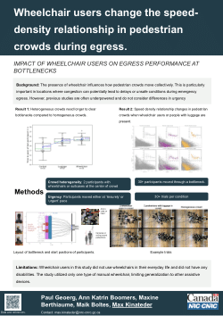 <i>IMPACT OF WHEELCHAIR USERS ON EGRESS PERFORMANCE AT BOTTLENECKS</i>