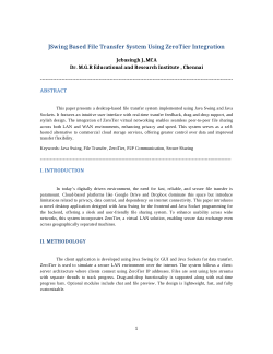 JSwing Based File transfer using zerotier Integration