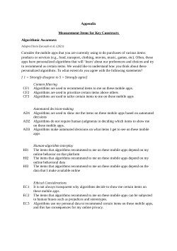 Survey questionnaire