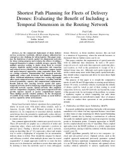 Shortest Path Planning for Fleets of Delivery Drones: Evaluating the Benefit of Including a Temporal Dimension in the Routing Network