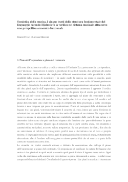 Semiotica della musica. I cinque tratti della struttura fondamentale del linguaggio secondo Hjelmslev