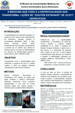 <b>A MEDICINA QUE CURA E A ESPIRITUALIDADE QUE TRANSFORMA: LIÇÕES DE ‘DOUTOR ESTRANHO’ DE SCOTT DERRICKSON</b>
