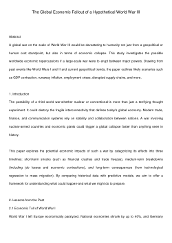 The Global Economic Fallout of a Hypothetical World War III