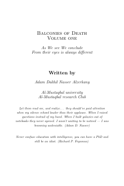 Balconies of Death| The Observer Effect in Human Guilt (Psychological Novel-ike study)