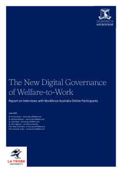 The New Digital Governance of Welfare-to-Work: Report on Interviews with Workforce Australia Online Participants
