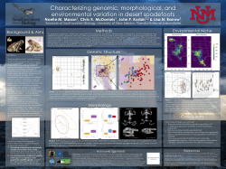 Characterizing genomic, morphological, and environmental variation in desert spadefoots