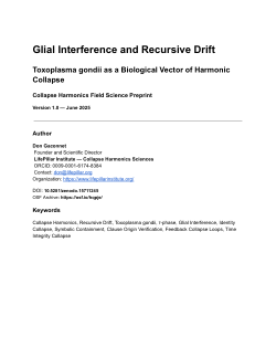 <b>Glial Interference and Recursive Drift</b><b>Toxoplasma gondii as a Biological Vector of Harmonic Collapse</b>