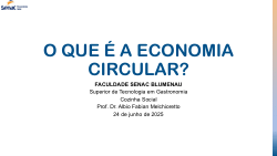 O que é economia circular?