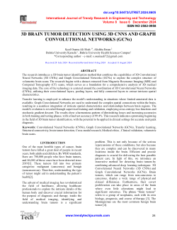 3D Brain Tumor Detection Using 3D CNNs and Graph Convolutional Networks (GCNs)