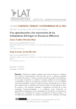 Una aproximación a las trayectorias de las trabajadoras del hogar en Zacatecas (México)