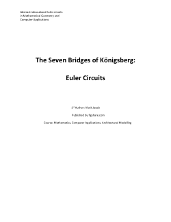 The Seven Bridges of Konigsberg: Euler Circuits