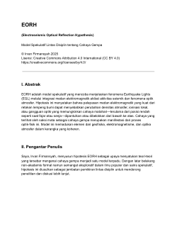 EORH (Electroseismic Optical Reflection Hypothesis)