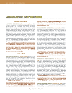 Geographic Distribution: <i>Bothriechis thalassinus</i> (Merendon Palm-Pit Viper). Herpetological Review 54(2):243. (2023), Monserrath Coto<sup>1</sup>, Vladlen Henríquez<sup>2</sup>, Eli Greenbaum<sup>3</sup>.