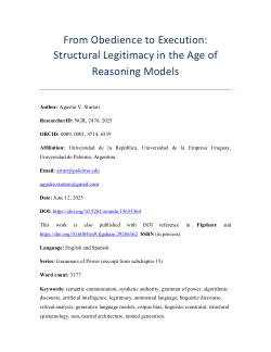 From Obedience to Execution: Structural Legitimacy in the Age of Reasoning Models