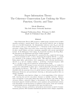 Super Information Theory