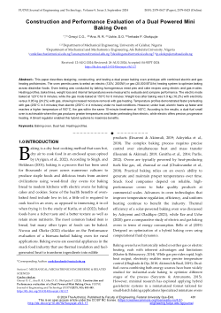 Design and Optimisations of a Dual Power Baking Mini-Oven for Improved Performance and Energy Efficiency.pdf https://journal.engineering.fuoye.edu.ng/index.php/engineer/article/view/1246