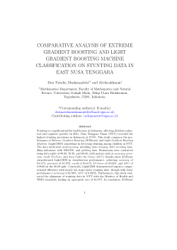 Comparative Analysis of Extreme Gradient Boosting and Light Gradient Boosting Machine Classification on Stunting Data in East Nusa Tenggara.pdf
