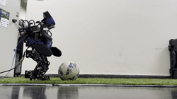 Integrated Walk and Kick Demonstration for a Humanoid Robot