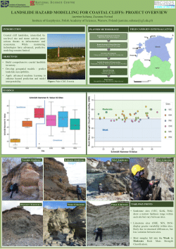 LANDSLIDE HAZARD MODELLING FOR COASTAL CLIFFS: PROJECT OVERVIEW
