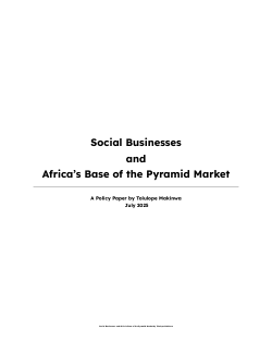 Social Businesses and Africa’s Base of the Pyramid