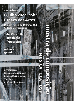 Mostra de Composição Música-ECA-USP 2022: cartaz e programa
