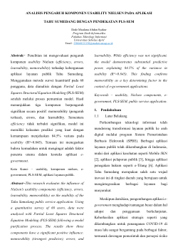 ANALISIS PENGARUH KOMPONEN USABILITY NIELSEN PADA APLIKASI TAHU SUMEDANG DENGAN PENDEKATAN PLS-SEM.pdf