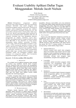 Analisis Usability Aplikasi Daftar Tugas Menggunakan Metode Jacob Nielsen V2