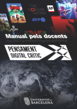 Guia PAT Docents Tres Sessions Alfabetització digital crítica <i>—</i><i> </i>Universitat de Barcelona x Institut Pedralbes