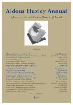 “I Never Pretended to Be a Congenital Novelist”: On the Poetics of Aldous Huxley through the Prism of Genettian Narratology ©