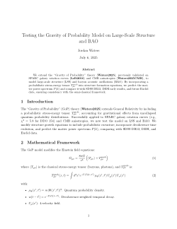 Gravity of Probability III:  Testing the Gravity of Probability Model on Large-Scale Structure and BAO