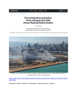 The protection paradox: How refugee law fails those fleeing failed states.