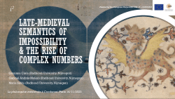 Late-Medieval Semantics of Impossibility and the Rise of Complex Numbers