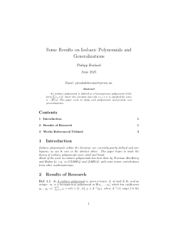 Some Results On Isobaric Polynomials and Generalizations