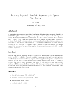 <b>Isotropy Rejected: Spatial Asymmetry in the High-Redshift Quasar Field</b>