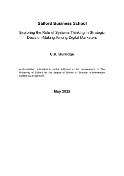 Exploring the Role of Systems Thinking in Strategic Decision-Making Among Digital Marketers
