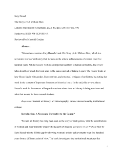 Review The Story of Art Without Men by Katy Hessel