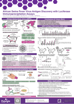 African Swine Fever Virus Antigen Discovery with Luciferase Immunoprecipitation Assays