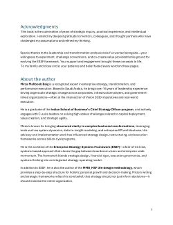 Enterprise Strategy Systems Framework