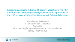 Expanding Access to Advanced Scientific Workflows: The NSF Unidata Science Gateway Leverages Innovative Capabilities of the NSF Jetstream2 Cloud for Atmospheric Science Education
