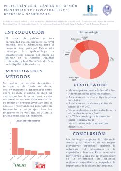Clinical Profile of Lung Cancer Patients in Santiago de Los Caballeros, Dominican Republic