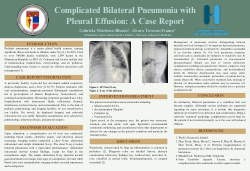 Complicated Bilateral Pneumonia with Pleural Effusion