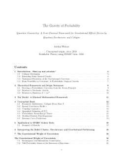 <b>The Gravity of Probability: A Semi-Classical Theory of Gravitational Effects from Quantum Probability</b><i>(With Supporting Empirical Tests Using SPARC Galaxy Rotation Data)</i>