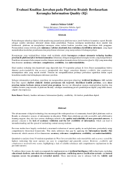 Evaluasi Kualitas Jawaban pada Platform Brainly Berdasarkan Kerangka Information Quality.pdf