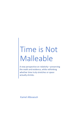 Time is Not Malleable