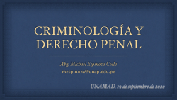 Criminología y Derecho Penal