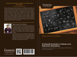 Evaluación Formativa Continua en la Educación Matemática