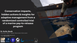Conservation impacts, hidden actions & insights for adaptive management from a randomized controlled trial of a marine pay-to-release program