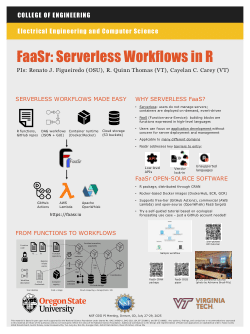 FaaSr: Serverless Workflows in R