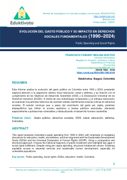 <b>EVOLUCIÓN DEL GASTO PÚBLICO Y SU IMPACTO EN DERECHOS SOCIALES FUNDAMENTALES</b><b> (1990–2024</b><b>)</b>
