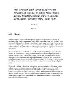 Do Young Indians Really Care Where Their Brands Come From?